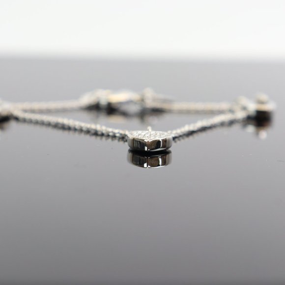 91403 PAVE TURNLOCK HEART BRACELET - Picture 2 of 8